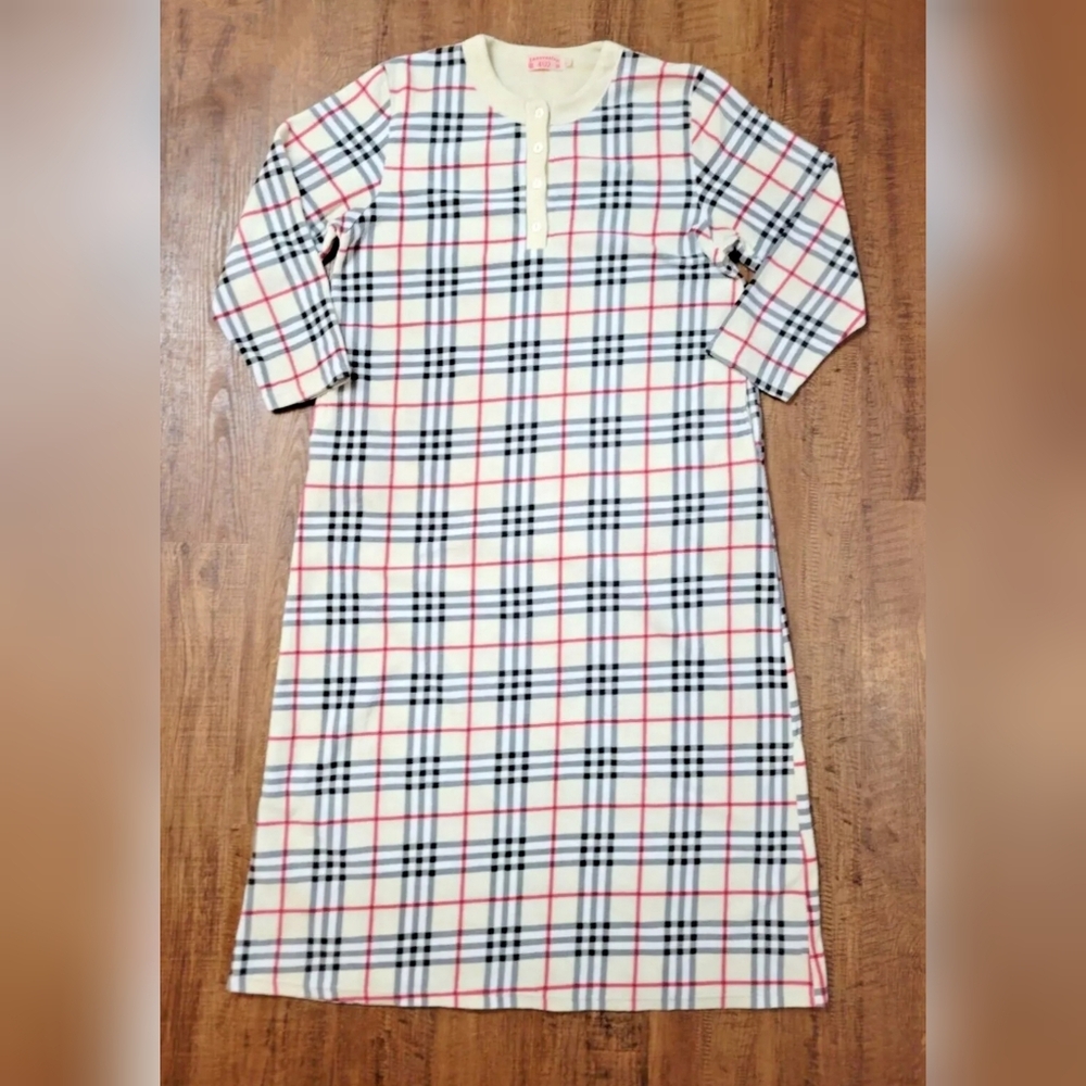 Innovation 4U2 plaid fleece night shirt